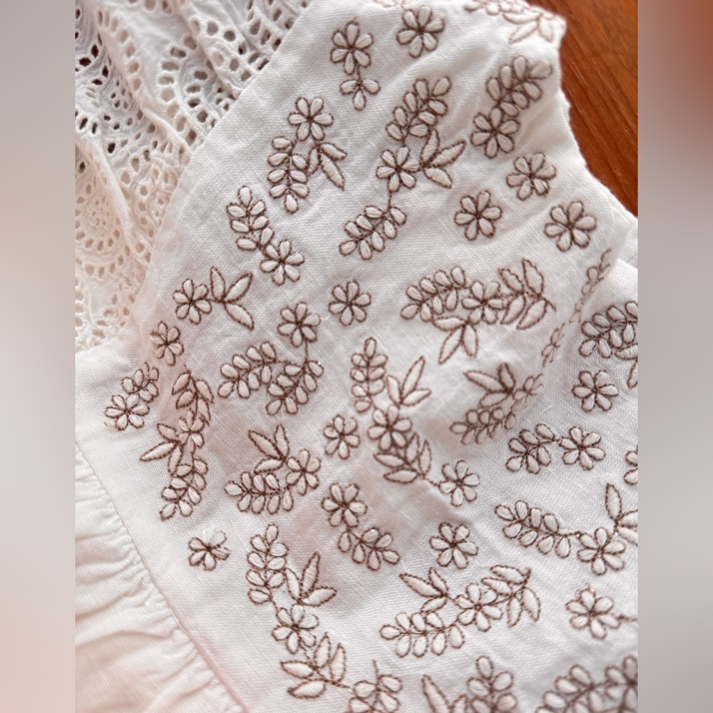 Zara Girls Pink and Cream Embroidered Dresses - Picture 10 of 16